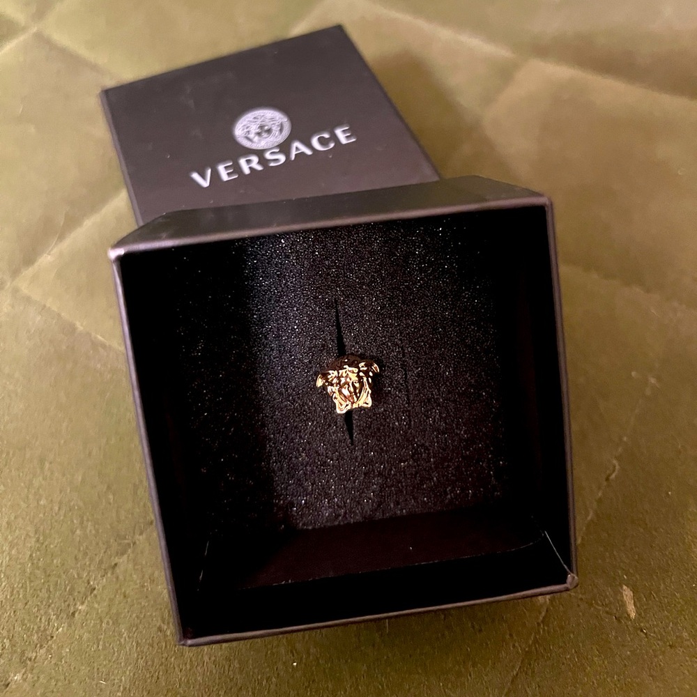 Authentic Versace Medusa Palazzo Stud Earring